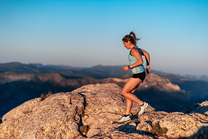 Scarpa Womens Golden Gate Kima RT Trail Running Shoes - Light Gray-Aruba Blue-7